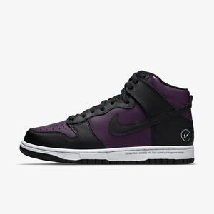 10.5M [NEW] Men's Nike Dunk Hi X Fragment Design 'Beijing' Shoes Wine DJ0382-600